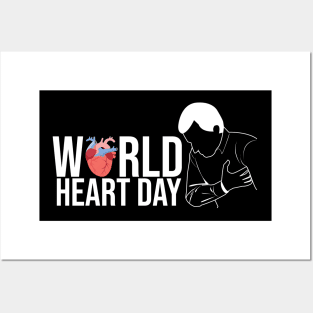 WORLD HEART DAY Posters and Art